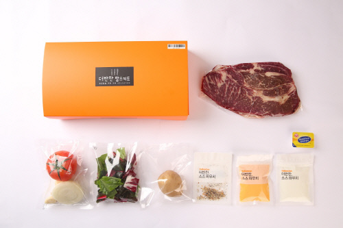 맘스키트 체다치즈스테이크 구성품