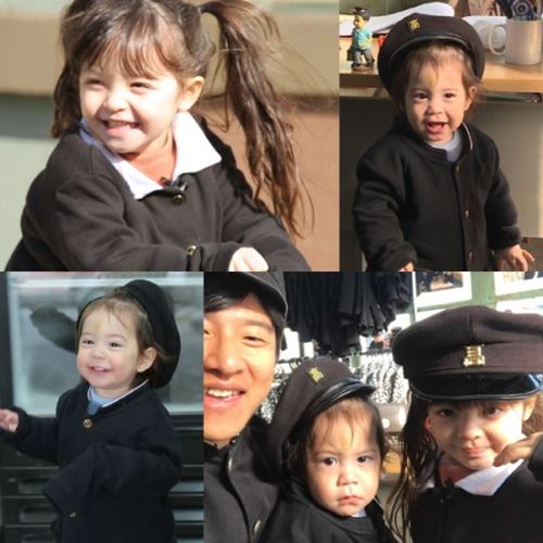 "리틀 손예진"…'슈돌' 나은, 건후와 선보인 '7080 복고 패션'