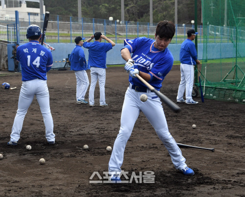 박찬도, 타격감 좋아요[포토]