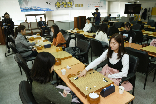 용성전 여자조 예선 전경(오전 대국)