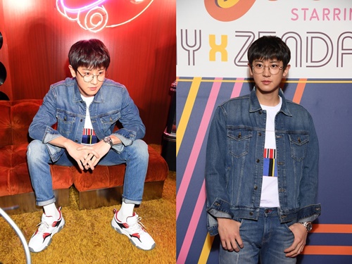 엑소 찬열, 파리에서 포착된 훈훈한 남친룩 '인간 타미'