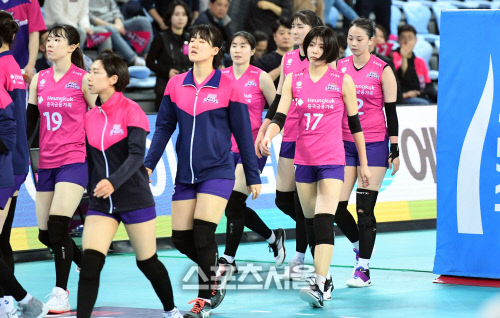 흥국생명 우승 마침표 못찍다니 [포토]