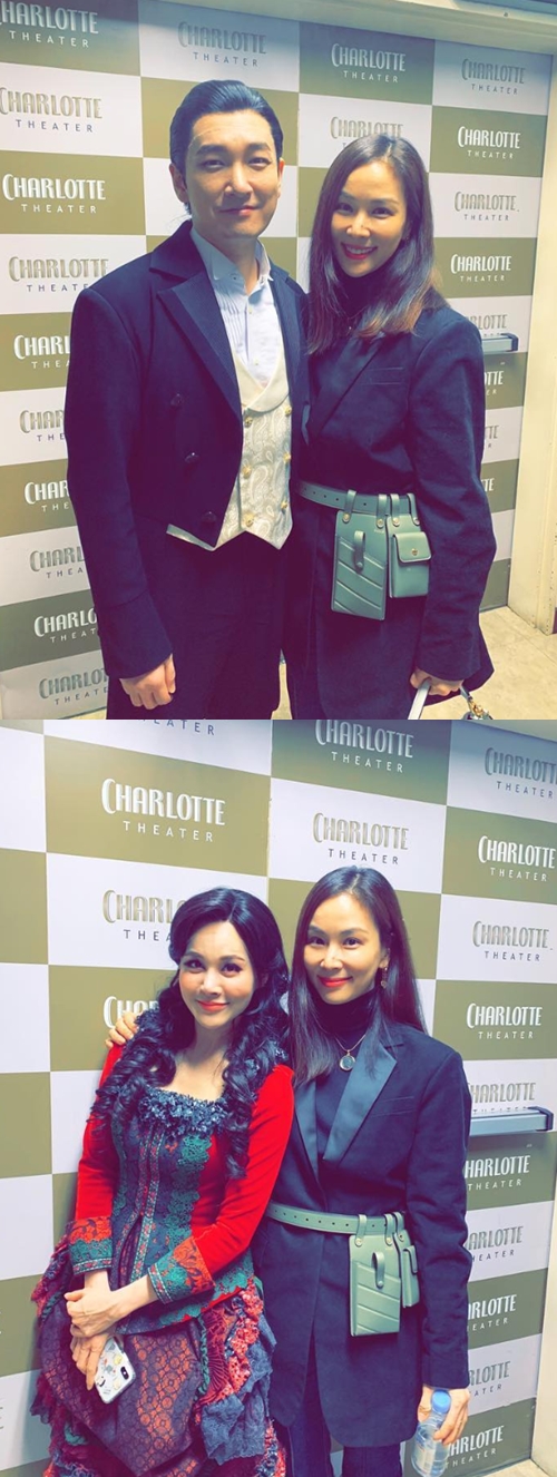 '여전한 청순+우아美' 고소영, 조승우X아이비 응원[★SNS]