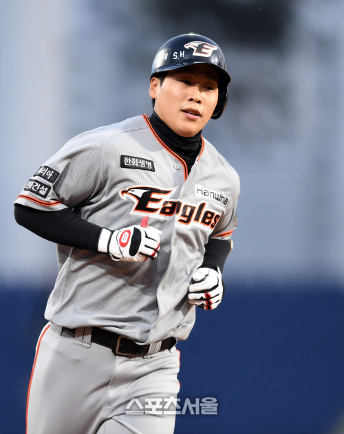 [포토] 김민하 '창원NC파크 첫 홈런'