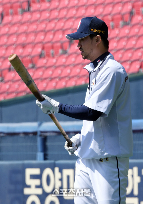 오재원, 방망이야 잘 부탁한다[포토]