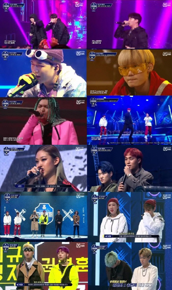 '고등래퍼3' 2차 팀 대항전, 래퍼 9人 세미파이널 진출