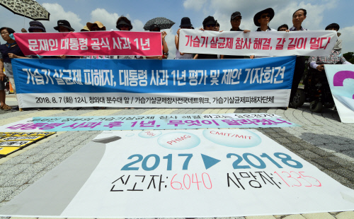 '가습기 살균제 판매 애경산업 전 대표 구속영장 기각