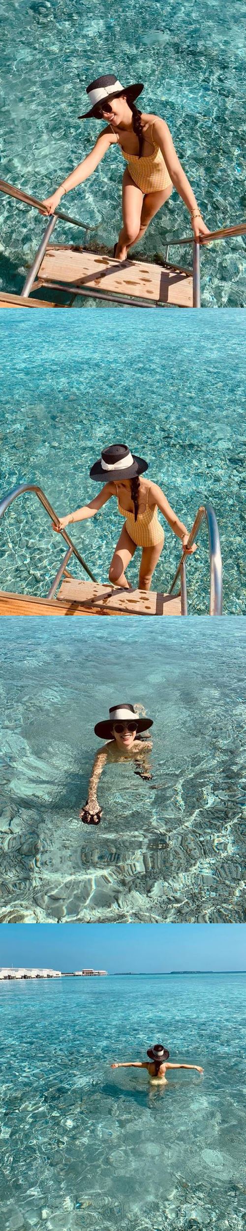 '수지 닮은꼴' 기은세, 수영복으로 과시한 '반전 볼륨감'