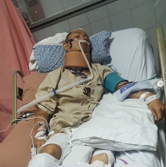 래퍼 케이케이, 태국 수영장서 전신마비 사고 "도움 부탁드린다"