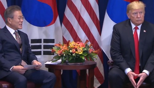 문 대통령 "조만간 남북회담 추진"…트럼프 "北 입장 조속히 알려달라"(전문)