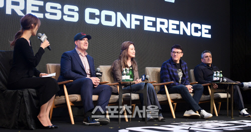 '어벤져스-엔드게임' 내한 기자회견 스타트[포토]