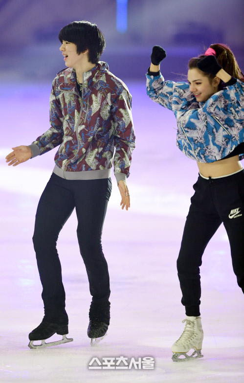 차준환과 메드베데바, 판타지아 2019' 리허설[포토]