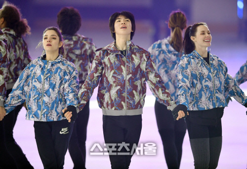 차준환과 메드베데바, LG ThinQ 아이스 판타지아 2019' 리허설[포토]