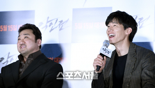 [포토] \'악인전\' 김무열, 마동석과 액션 연기 때문에...