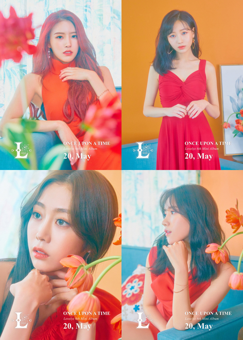 '20일 컴백' 러블리즈, 4人 개인 티저 공개...강렬한 레드 의상