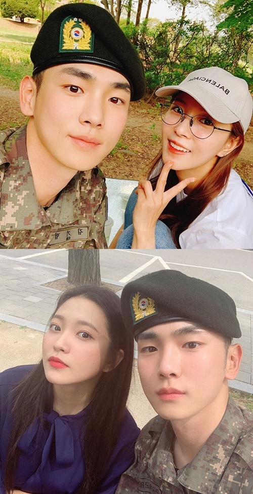 '보아→레드벨벳'…'군입대' 샤이니 키, SM 식구들 줄줄이 면회[★SNS]