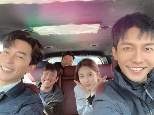 "대장정 마무리" 이승기X수지, '배가본드' 비하인드컷 방출…기대감 ↑