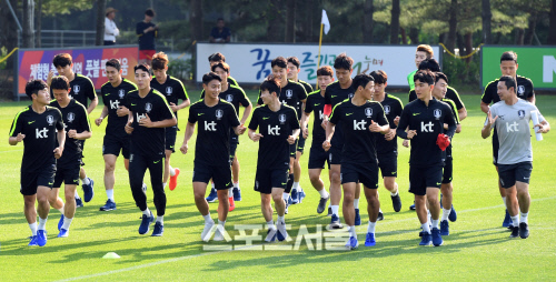 [포토]축구대표팀, 연이은 평가전 앞두고...