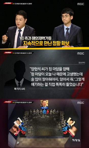 '스트레이트' 양현석X싸이, 조로우와 지속적으로 만난 정황 포착