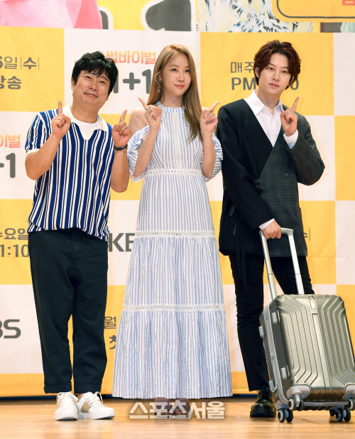 [포토]이수근-소유-김희철, '썸바이벌 1+1' 제작발표회