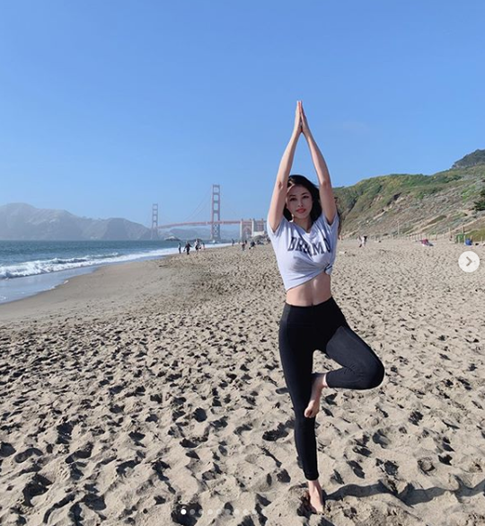 서동주, 레깅스 입고 뽐낸 '볼륨감+S라인 몸매'