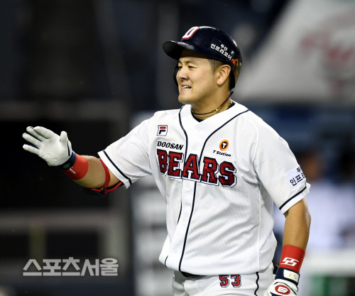 [포토] 최주환, 5회 솔로포