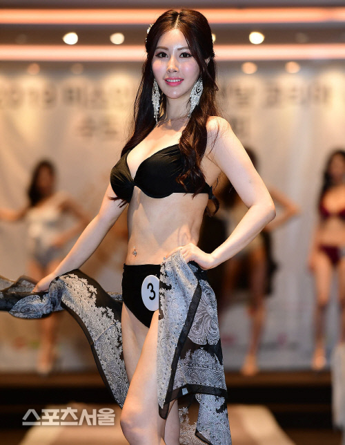 '섹시미인' 미스 인터콘티넨탈 코리아 맹수민, 숄로도 숨길 수 없는 볼륨감![포토]