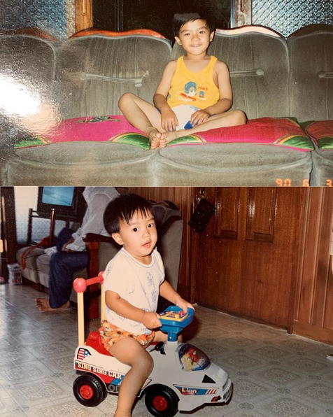 이승기, 어린 시절 사진 공개 "8월은 동심의 세계로"