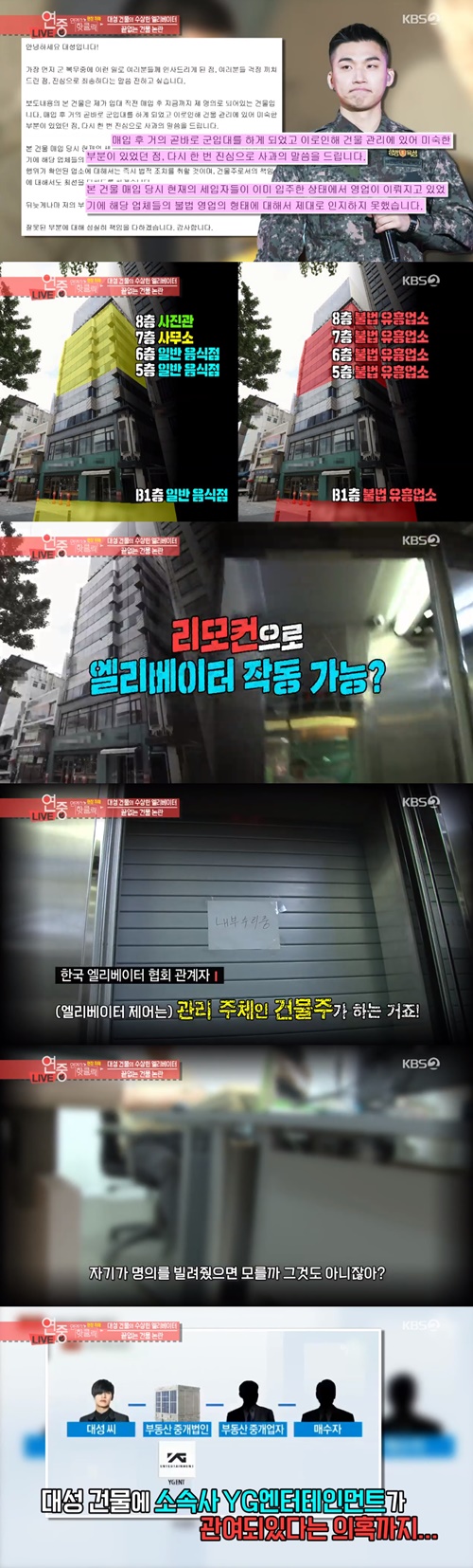 '연중' 대성, 건물 논란 모르쇠 대응→엘리베이터 조작 의혹까지
