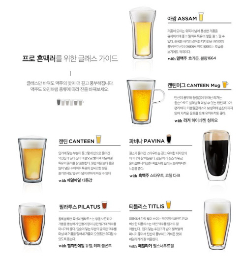 맥주 종류별 보덤 더블월글래스 선택 가이드