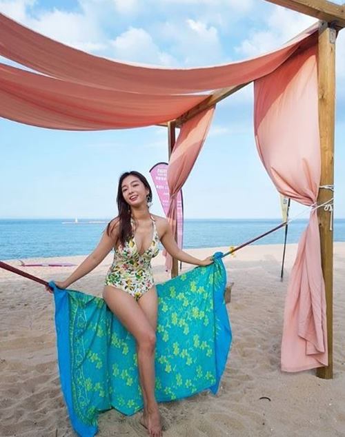 '11월 결혼' 이상미, 예비신랑 반하게 한 수영복 몸매