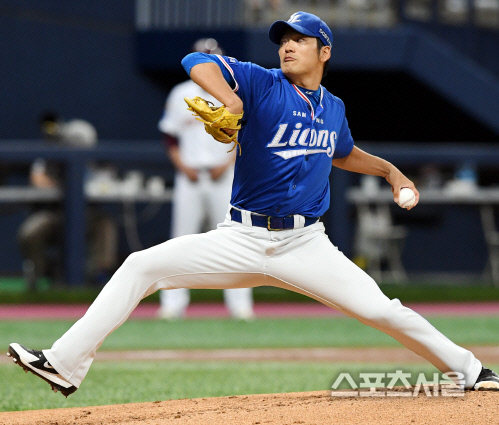 [포토] 삼성 백정현, 키움 강타선을 막아라~!