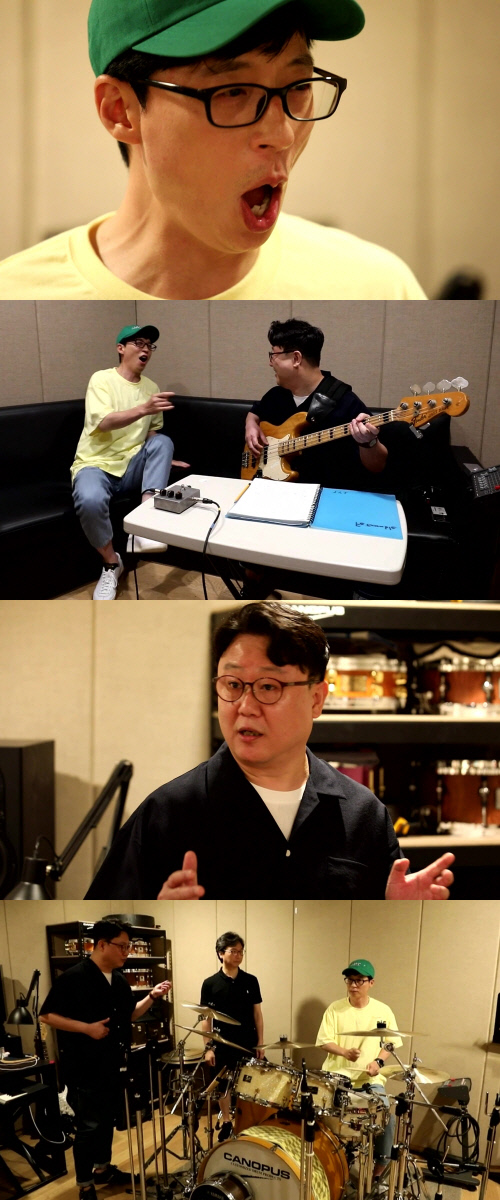 '놀면 뭐하니?-유플래쉬' 유재석, 밴드계 전설 이태윤 극찬 받아 '역시 드럼영재'