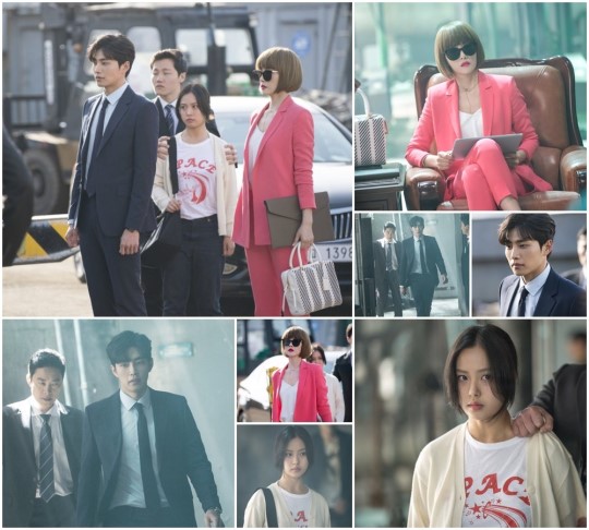 '시크릿부티크' 김선아-고민시-김재영, 조폭들과 대치…일촉즉발 쓰리샷