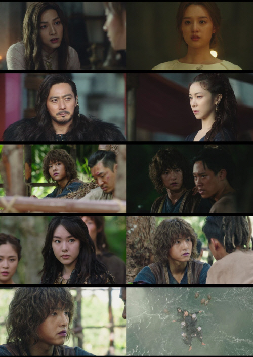 '아스달' 송중기, 폭포의 심판에서 살아남았다…'이나이신기' 재림 예고