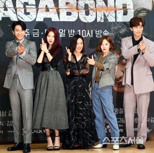 [포토] 이승기-배수지-문정희-황보라-신성록, 환상의 조합?