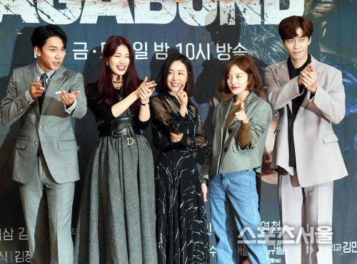 [포토] 이승기-배수지-문정희-황보라-신성록, 사격자세~!