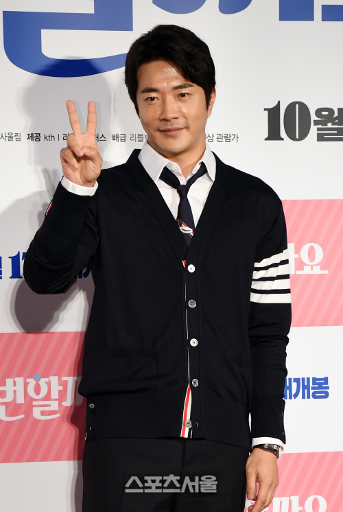 [포토]영화 '두번할까요' 제작보고회, 포즈 취하는 권상우