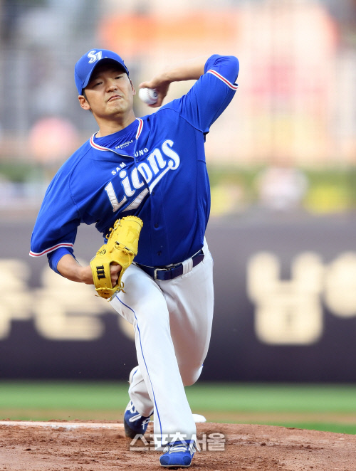 [포토] 백정현 \'승리를 위한 힘찬 투구\'