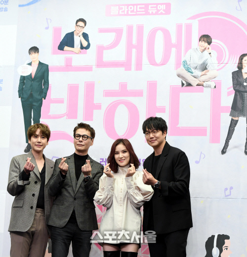 [포토] 규현-윤상-거미-성시경, '노래에 반하다' MC와 하트메이커