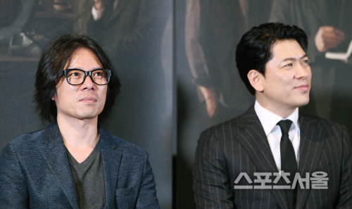 [포토] 김상경-고명성 감독, 술자리로 많이 친해졌습니다~