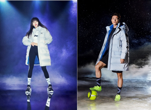 팔색조 현아 & 축구선수 황의조 함께한 푸마 윈터 캠페인 화보 눈길!