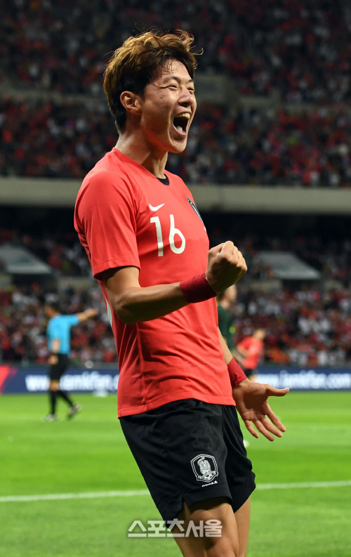 [포토]황의조의 결승골 포효