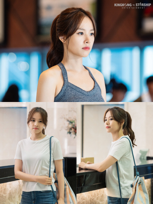 '사풀인풀' 조윤희, 건강X청량 매력 촬영 현장 포착