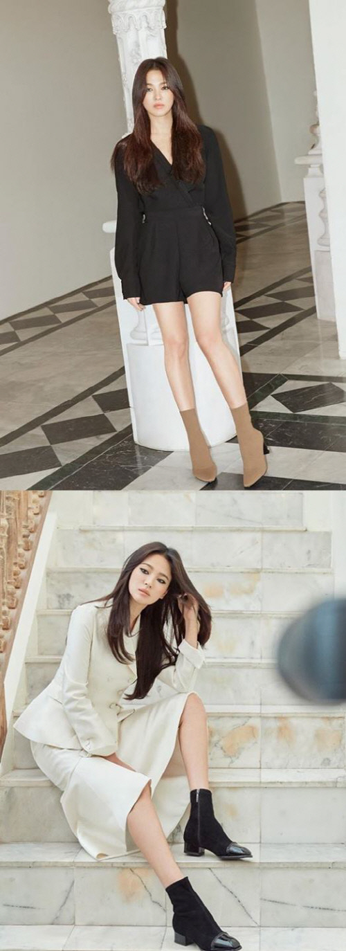 송혜교, 4개월 만에 전한 근황...여전한 미모+가을 분위기