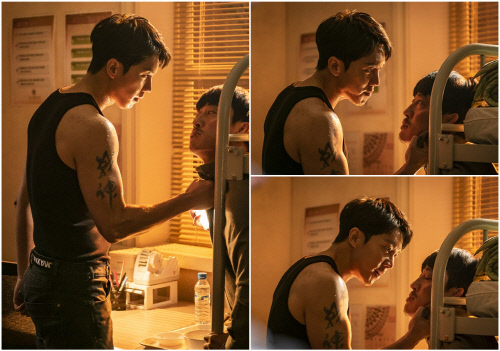 '배가본드' 이승기, 장혁진 향한 분노와 살기의 '멱살 투샷' 포착