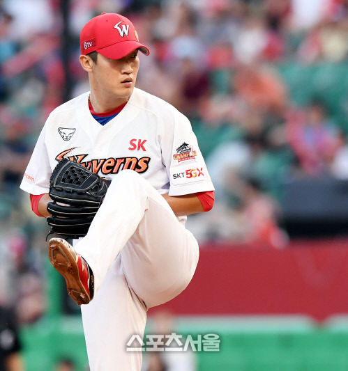 [포토]SK박종훈,한화에강하다!