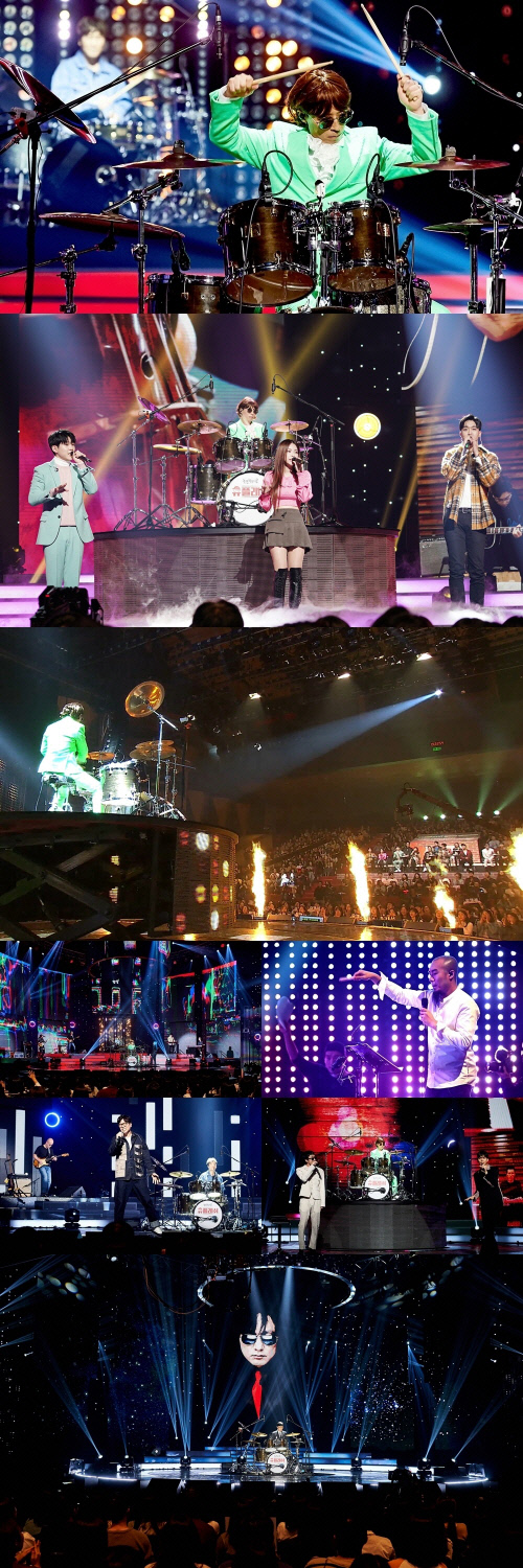 '놀면 뭐하니' 유재석, 드럼 연주에 몰입...독주회 무대 포착