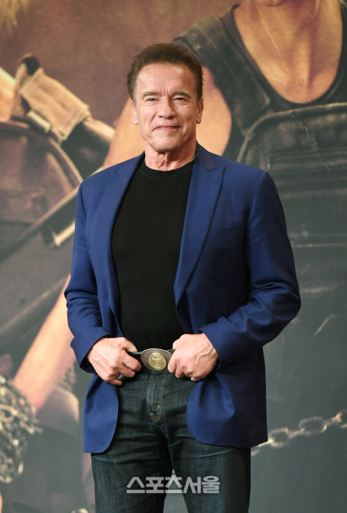 [포토]'터미네이터:다크 페이트' 기자회견, 아놀드 슈왈제네거