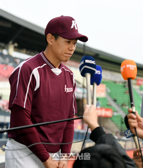 [포토] 키움 송성문, 상대팀 조롱 발언에 사과